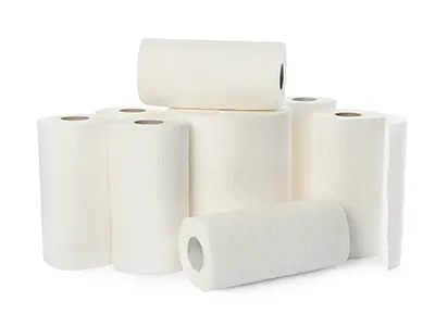 Làm sạch và lau khăn giấy